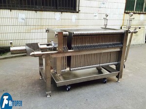 Wine and spirits filtering process plate and frame filter press wine plant use filtration equipment