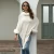 winter women clothes turtleneck thicken wool Shawl cloak fur collar solid color hair ball sweater cape for Christmas