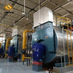 WNS 3.5mw diesel oil lpg fuel fired central heating hot water boiler for  hospital
