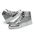Import Women Fashion Glitter High Cut Sneaker Men Outdoor Skateboard Shiny Leisure Shoe from China