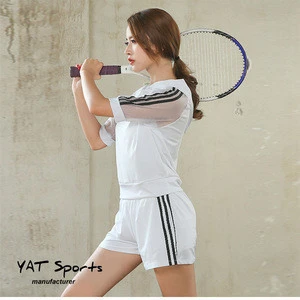 Women Two PiecesTennis Clothes wear Moisture Wicking Tennis Tank Top And Short  Suits