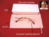 Women&#39;s make-up metal special eyeglasses magnifying presbyopia glasses with inner box