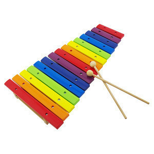 Wooden Musical instrument Fish Eight tones xylophone baby toys