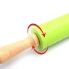Wooden silicone small mini size kids play childrens playdough tools rolling pin