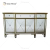 WXF-027-1 Luxury Glass Houseware Mirored Cupboard Cabinet  With Muti Drawers