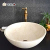 Xiamen elegant countertop marble bathroom sink