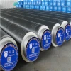 Xingbang district heating pipe pu foam insulation material filling wrapped covering 10mm steel  pre insulated pipe
