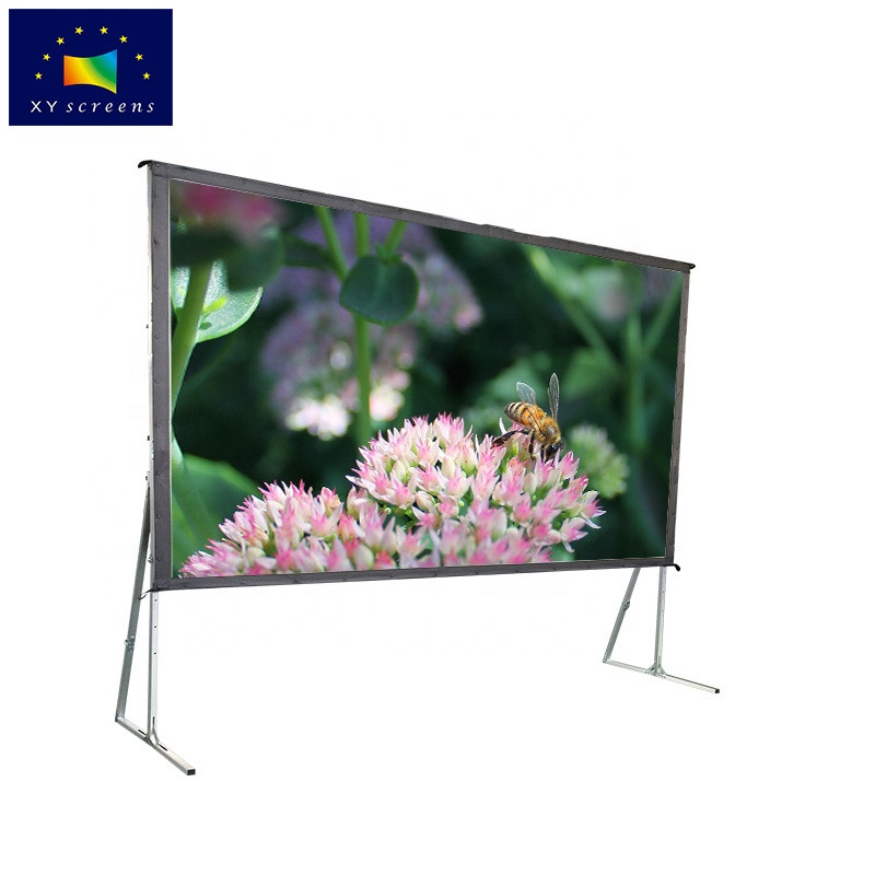 Buy Xyscreens Customized 100 200 300 400 500 Inches Portable Fast Fold ...