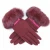 YRRETY Solid Color Winter Elegant Cashmere Warm Mittens Female Bowknot Genuine Rabbit Fur Soft Woolen Ladies Wrist Gloves