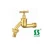 Import Yuhuan sunsy factory forged BSP NPT golden color brass tap water hose stop tap bibcock faucet for kitchen garden washing machine from China