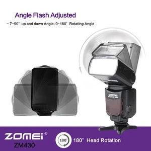 Zomei ZM430 Professional Manual Speedlite Flashlight with LCD Display Hard Flash Diffuser GN56