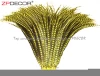 ZPDECOR Wholesale Long Size 100-110 cm Dyed Yellow Lady Amherst Pheasant Tail Feather for Carnival Costume