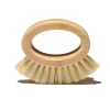 ZS01 Annular bamboo brush bowl vegetable fruit eco friendly kitchen pan dish cleaning brush