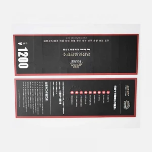 Zuoluo Custom Printed Good Paper Ticket/Vocher Printing for Business