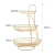 Import Multi-layer creative fashion living room fruit basket 3-layer metal snack basket from China