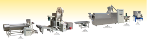 High Quality Twin Screw Extruder Processing Line for Make Semi-Cooked Wheat Flour Pellet etc. Puff Snack Food