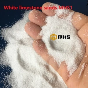 White Limestone Sands Calcium Carbonate Granule variety sizes from 0.2mm - 3 mm