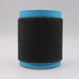 Ne32/1ply  92% carbon conductive polyester staple fiber blended with 8% viscose staple fiber ESD Yarn Anti-Static-XT11468