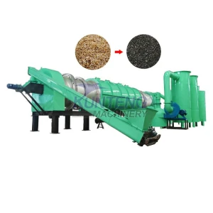 Buy Ecofriendly Charcoal Production Line Continuous Biochar Pyrolysis ...