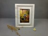 Alabaster Photo Frame with lattice craft