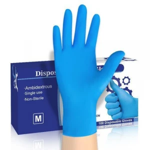 Blue Powder Free Disposable Nitrile Exam Gloves Manufacturers China, Nitrile Gloves