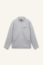 Men Collar Zippered Jacket