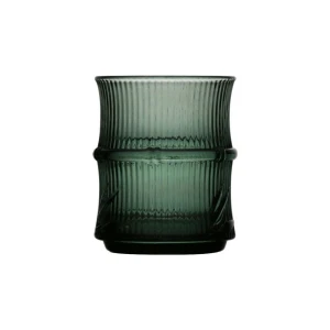 Bamboo Green Colored Glass Tumbler Set