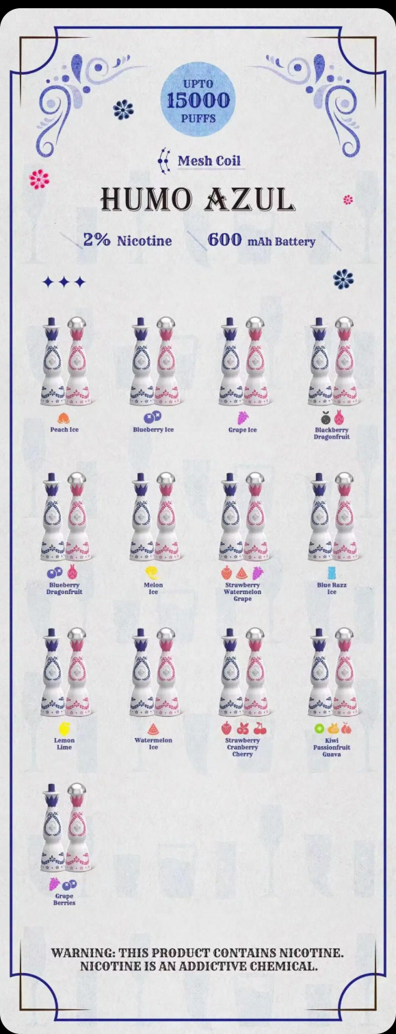 azul vape flavors Blue Razz Ice | Humo Azul 24000 Puffs | Vapes Humo Azul EU main image 1