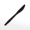 Disposable Black Plastic Knife PS Food Grade Knife