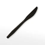 Disposable Black Plastic Knife PS Food Grade Knife