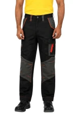 Porto Industrial Work Trouser : Charcoal Grey Orange | PC | Classic Fit | Professional workwear pants