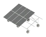 High Strength Carbon Steel Solar Panel Ground Rack System Ground Mounting Structure for Solar Power Plant