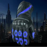 Long Cuff Carbon Palm Motorcycle Winter Gloves for Durability and Safety