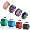 Flat zinc alloy smoke grinder 40/50/63/75mm four-layer flat smoke grinder Metal grinder