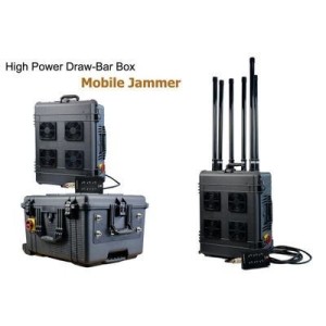 WTPL Portable 6 Bands 450 W Police Military Use Outdoor Anti Drone Jammer