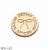 Import Custom brand logo deboss metal 4 holes sewing button for clothing from China