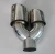 Import 04 Stainless Steel Exhaust Tips  Y-PIECE / STEPPED RHS / ANGLE CUT / DUAL WALL - IN 76MM(3"), OUT 89MM exhaust tips from China