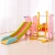 Import colorful family use indoor kid slide with swing from China