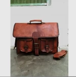 Handmade Leather Messenger Cross-body Laptop Bag, Travel Handbag, Personalized Office Handbag, Rustic Bag,
