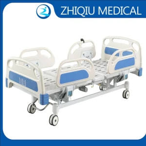 3 functions electric adjustable bed Cheap icu patient hospital bed price and mattress