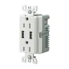 American Type Combination Duplex outlet and USB outlet