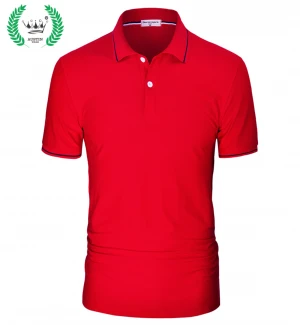 men's t-shirt Anti Wrinkle OEM Custom Printing Short Sleeve Blank Men Fitted Polo T Shirt