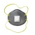 Import grade dust respirator n95 mask with breathing valve from Spain