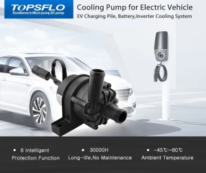TOPSFLO TA50/TA60 12v 24v Dc Water Cooling Pump For E-Charging Pile Station
