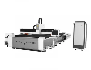 Fiber metal laser cutting machine with rotary axis for steel plate steel pipe