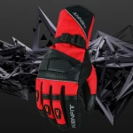 High-Performance Winter Gloves With Genuine Cowhide Leather Patches And Carbon Rexeen Knuckle Protection