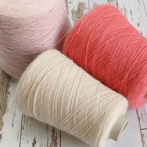 100% Cashmere yarn High Quality yarn for machine knitting and weaving Sweaters Nm 2/26 100% Cashmere yarn raw white and dyed