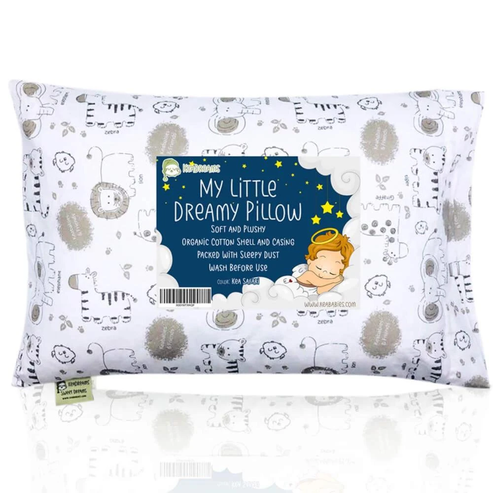 100% Cotton Fabric Ball Fiber Filling  Pillow Toddler Pillow With Printed Pillowcase Set
