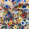 100% Polyester plain satin fabric flower pattern printed Chiffon Fabric