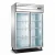Import 1000L 2 doors stainless steel commercial side by side refrigerator from China